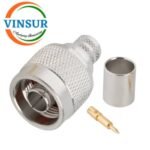 11111017 -- RF CONNECTOR - 50OHMS , N MALE , STRAIGHT , CRIMP TYPE LMR-400 CABLE