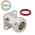 11121B90 -- RF CONNECTOR - 50OHMS N FEMALE STRAIGHT PANEL MOUNT 4MM EXTENDED TEFLON - Image 2