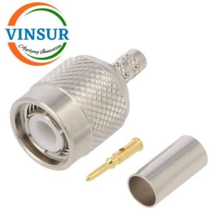 11211015 -- RF CONNECTOR - 50 OHMS , TNC MALE , STRAIGHT , CRIMP TYPE , RG58, RG142, LMR195 CABLE