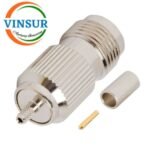11221012 -- RF CONNECTOR - 50 OHMS , TNC FEMALE , STRAIGHT ,  CRIMP TYPE , RG178 CABLE - Image 2