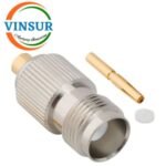 1122101D -- RF CONNECTOR - 50 OHMS , TNC FEMALE , STRAIGHT , SOLDER TYPE , RG402 (0.141 INCH)  CABLE - Image 2