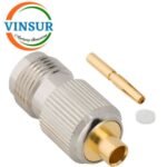 1122101D -- RF CONNECTOR - 50 OHMS , TNC FEMALE , STRAIGHT , SOLDER TYPE , RG402 (0.141 INCH)  CABLE