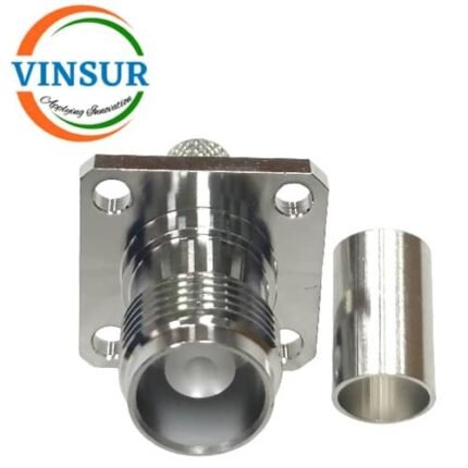 11221416 --  RF CONNECTOR - 50 OHMS , TNC FEMALE , STRAIGHT , 4 HOLE FLANGE , CRIMP TYPE , LMR-240 CABLE