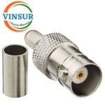 11321015 -- RF CONNECTOR - 50OHMS , BNC FEMALE , STRAIGHT , CRIMP TYPE , RG58, RG142, LMR195,LMR200 CABLE - Image 2