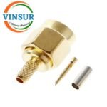 11511014 -- RF CONNECTOR - 50 OHMS SMA MALE STRAIGHT CRIMP TYPE RG316/RG174/RG188/LMR100 CABLE - Image 2
