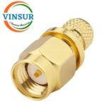 11511016-60 -- RF CONNECTOR - 50 OHMS SMA MALE STRAIGHT CRIMP TYPE LMR-240 CABLE - Image 2