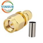 11511016-60 -- RF CONNECTOR - 50 OHMS SMA MALE STRAIGHT CRIMP TYPE LMR-240 CABLE