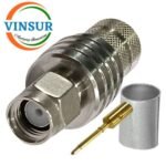 11511017-44 -- RF CONNECTOR - 50OHMS SMA MALE STRAIGHT CRIMP TYPE LMR-400 CABLE