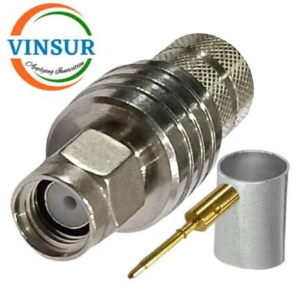 11511017-44 -- RF CONNECTOR - 50OHMS SMA MALE STRAIGHT CRIMP TYPE LMR-400 CABLE