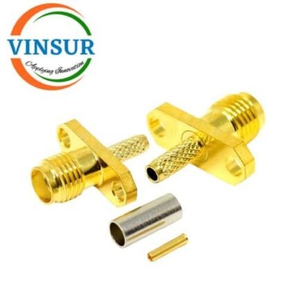 11511314 -- RF CONNECTOR - 50 OHMS SMA MALE STRAIGHT 2 HOLE FLANGE CRIMP TYPE RG316 CABLE