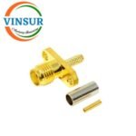 11511314 -- RF CONNECTOR - 50 OHMS SMA MALE STRAIGHT 2 HOLE FLANGE CRIMP TYPE RG316 CABLE - Image 3