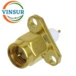 11511390 -- RF CONNECTOR - 50 OHMS , SMA MALE , STRAIGHT , 2 HOLE FLANGE , 4MM EXTENDED TEFLON , ROUND POST - Image 2