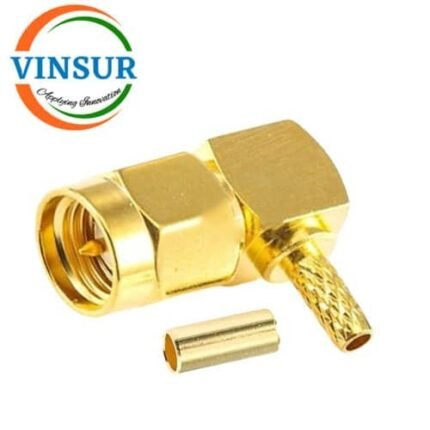 11512014 -- RF CONNECTOR - 50 OHMS SMA MALE RIGHT ANGLE CRIMP TYPE RG316/RG174/RG188/LMR100 CABLE