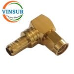 11512016-44 -- RF CONNECTOR - 50 OHMS SMA MALE RIGHT ANGLE   CRIMP TYPE LMR-240 CABLE - Image 3