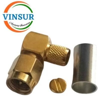 11512016 -- RF CONNECTOR - 50 OHMS SMA MALE RIGHT ANGLE CRIMP TYPE LMR-240 CABLE
