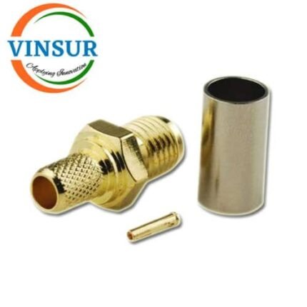 11521015 -- RF CONNECTOR - 50 OHMS , SMA FEMALE , STRAIGHT , CRIMP TYPE RG58/RG142/LMR195 CABLE
