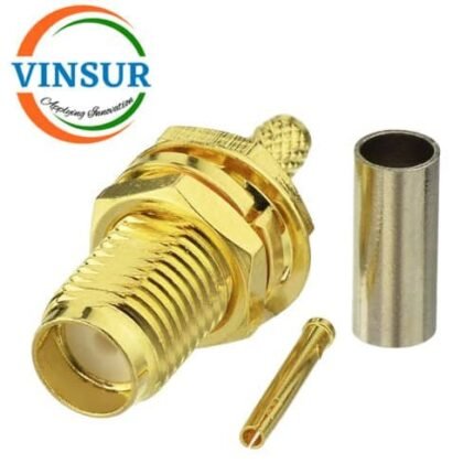 11521214 -- RF CONNECTOR - 50 OHMS SMA FEMALE STRAIGHT BULK HEAD REAR MOUNT CRIMP TYPE RG316/RG174/RG188/LMR100 CABLE