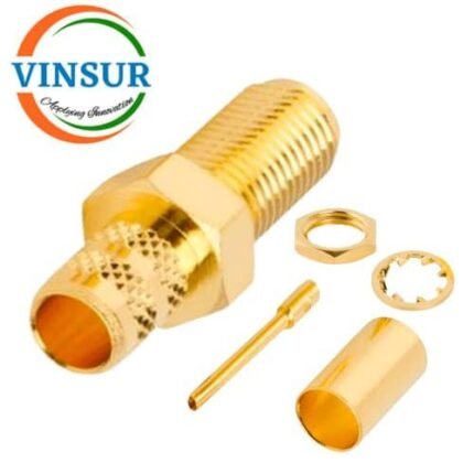 11521216 -- RF CONNECTOR - 50OHMS SMA FEMALE STRAIGHT BULK HEAD REAR MOUNT CRIMP TYPE LMR-240 CABLE
