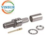 11521216SS -- RF CONNECTOR - 50OHMS SMA FEMALE STRAIGHT BULK HEAD REAR MOUNT CRIMP TYPE LMR-240 CABLE
