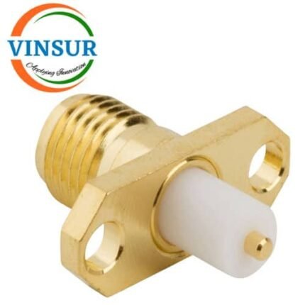 11521390 -- RF CONNECTOR - 50 OHMS , SMA FEMALE , STRAIGHT , 2 HOLE FLANGE , 4MM EXTENDED TEFLON , ROUND POST