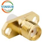 11521390 -- RF CONNECTOR - 50 OHMS , SMA FEMALE , STRAIGHT , 2 HOLE FLANGE , 4MM EXTENDED TEFLON , ROUND POST - Image 2