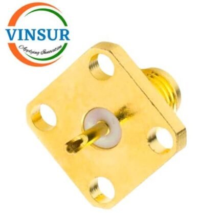 11521470 -- RF CONNECTOR - 50 OHMS , SMA FEMALE , STRAIGHT , 4 HOLE FLANGE , ROUND POST