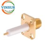 115214B0 -- RF CONNECTOR - 50 OHMS , SMA FEMALE , STRAIGHT ,4 HOLE FLANGE , 14MM EXTENDED TEFLON , ROUND POST - Image 2