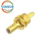 11621214 -- RF CONNECTOR - 50 OHMS , SMB FEMALE , STRAIGHT , BULK HEAD REAR MOUNT , CRIMP TYPE , RG316, RG174, RG188, LMR100 CABLE - Image 2