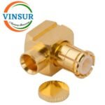1171203R -- RF CONNECTOR - 50 OHMS , MCX MALE , RIGHT ANGLE , SOLDER TYPE , 0.085 CABLE