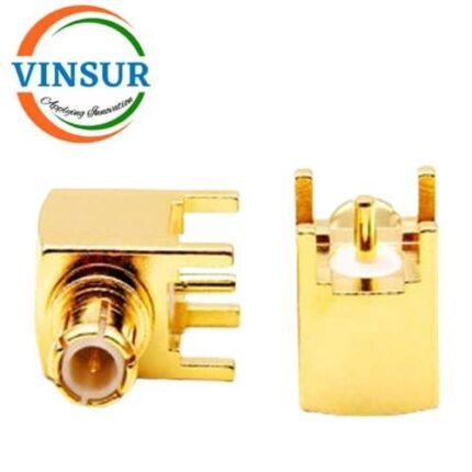 11712040 -- RF CONNECTOR - 50 OHMS , MCX MALE , RIGHT ANGLE , PCB-THROUGH HOLE