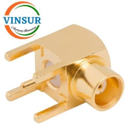 11722040 -- RF CONNECTOR - 50 OHMS ,MCX FEMALE , RIGHT ANGLE , PCB-THROUGH HOLE SOLDER LEG