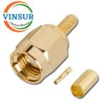 11911014 -- RF CONNECTOR - 50 OHMS RP SMA MALE STRAIGHT CRIMP TYPE/RG316/RG174/RG188/LMR100 CABLE
