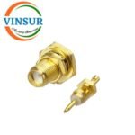 11921231 -- RF CONNECTOR - 50 OHM RP SMA FEMALE STRAIGHT  BULK HEAD REAR MOUNT SOLDER TYPE RG1.13 CABLE