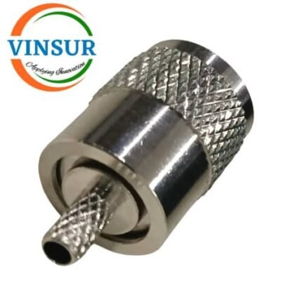 11C11015 -- RF CONNECTOR - 50 OHMS , UHF MALE , STRAIGHT , CRIMP TYPE , RG58, RG142, LMR195 CABLE
