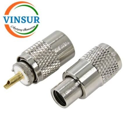 11C11035  -- RF CONNECTOR - 50 OHMS , UHF MALE , STRAIGHT , SOLDER TYPE , RG58, RG142, LMR195 CABLE WITH REDUCER