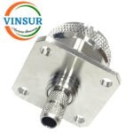 11C11416 -- RF CONNECTOR - 50 OHMS , UHF MALE , STRAIGHT , 4 HOLE FLANGE , CRIMP TYPE , LMR-240 CABLE - Image 2