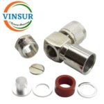 11C12027 -- RF CONNECTOR - 50 OHMS , UHF MALE , RIGHT ANGLE , CLAMP TYPE , LMR-400 CABLE - Image 2