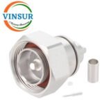 11D11015 -- RF CONNECTOR - 50OHMS , 7-16 MALE , STRAIGHT , CRIMP/ SOLDER TYPE , RG58/142 CABLE