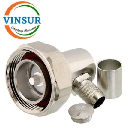 11D12017 -- RF CONNECTOR -  50OHMS , 7.16 MALE , RIGHT ANGLE , CRIMP TYPE , LMR-400 CABLE