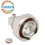 11D1203D -- RF CONNECTOR - 50OHMS , 7.16 MALE , RIGHT ANGLE , SOLDER TYPE , RG402 CABLE