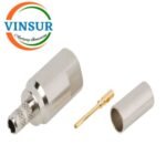 11H11015 -- RF CONNECTOR - 50 OHMS ,FME MALE , STRAIGHT , CRIMP TYPE , RG58  RG142  LMR195 CABLE