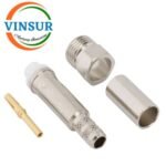 11H21015 --RF CONNECTOR - 50 OHMS ,FME FEMALE , STRAIGHT , CRIMP TYPE , RG58  RG142  LMR195 CABLE