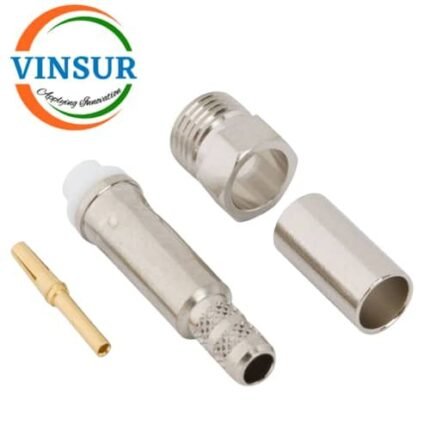 11H21015 --RF CONNECTOR - 50 OHMS ,FME FEMALE , STRAIGHT , CRIMP TYPE , RG58  RG142  LMR195 CABLE