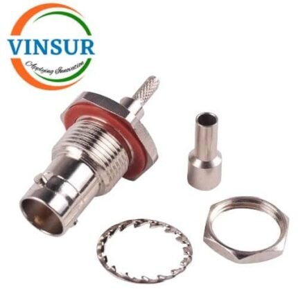 12321214 -- RF CONNECTOR - 75 OHMS , BNC FEMALE , STRAIGHT , BULKHEAD REAR MOUNT , CRIMP TYPE , RG316174 CABLE
