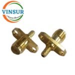 VSW250021-CN -- SMA MALE STRAIGHT 2 HOLE FLANGE CRIMP TYPE RG316 CABLE (WITH M3 THREADED HOLE CONNECTOR)