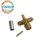 VSW250021-CN -- SMA MALE STRAIGHT 2 HOLE FLANGE CRIMP TYPE RG316 CABLE (WITH M3 THREADED HOLE CONNECTOR) - Image 2