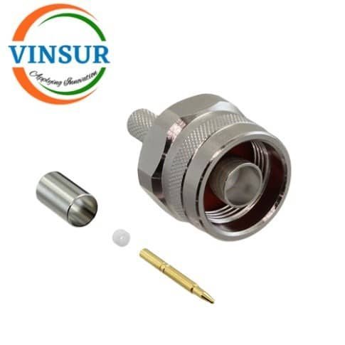 VSW-11111015-RF-CONNECTOR-50OHMS-N-MALE-STRAIGHT-CRIMP-TYPE-RG58-RG142-LMR195-CABLE.jpg VSW-11111015 -- RF CONNECTOR - 50OHMS , N MALE , STRAIGHT ,CRIMP TYPE , RG58, RG142, LMR195 CABLE - Image 1