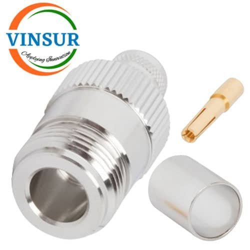 VSW-11121017-RF-CONNECTOR-50OHMS-N-FEMALE-STRAIGHT-CRIMP-TYPE-LMR-400-CABLE.jpg VSW-11121017 -- RF CONNECTOR - 50OHMS , N FEMALE , STRAIGHT , CRIMP TYPE , LMR-400 CABLE - Image 1