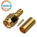 VSW-11511015-CN -- RF CONNECTOR - 50 OHMS SMA MALE STRAIGHT CRIMP TYPE LMR200 CABLE