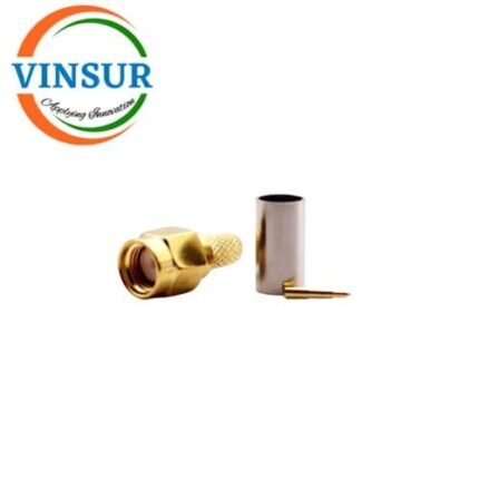 VSW-11511915-13G-- RF CONNECTOR - 50 OHMS SMA MALE STRAIGHT CRIMP TYPE RG58/ RG142/LMR195 CABLE
